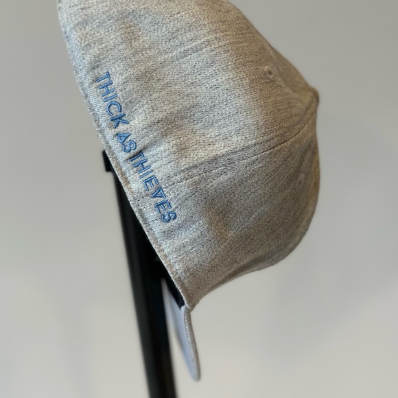 Thick as Thieves Signature Logo 3D Embroidered, 210 Fitted Cap, Gray & Blue - Picture 4 of 9